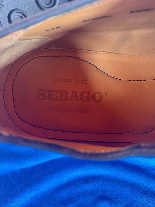 Zapatos Sebago ante azul marino