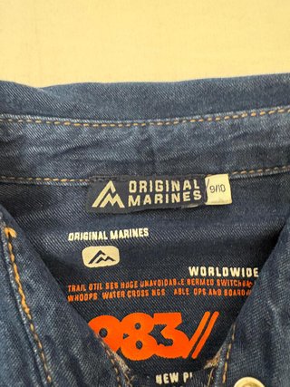 Camicia Jeans Bambino Original Marines 8-10 anni