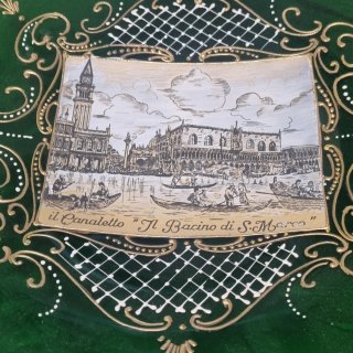 Plato Murano Venecia 35cm Il Bacino di S. Marco