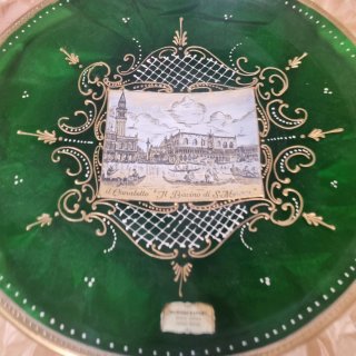 Plato Murano Venecia 35cm Il Bacino di S. Marco