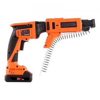 Taladro de Tornillos para Drywall Auto-Alimentado, Kit de Taladro de Tornillos para Drywall Collado de 20V Max, 4200RPM, Inalámbrico con Motor Sin Escobillas, 2 Paquetes de Batería, Cargador, Clip...