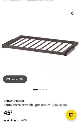 Pantalonero IKEA KOMPLEMENT 100x58cm