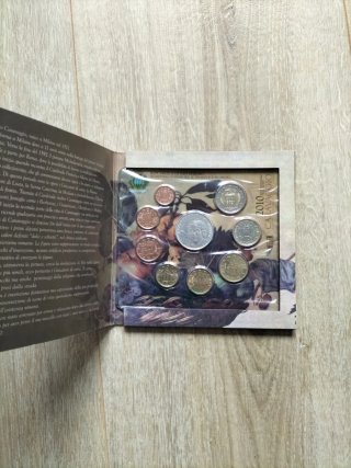 San Marino 2010 Caravaggio Euro Set cartera plata