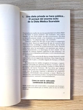 Libro La dieta médica Scarsdale, nutrición y salud
