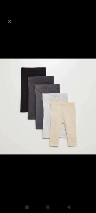 Pack 5 Leggins nuevos con etiqueta