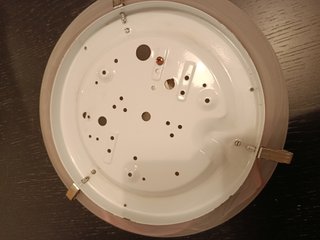 Plafoniera 30 cm vetro e metallo