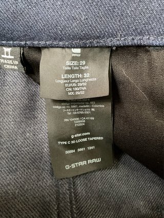 Pantalón vaquero de hombre de G-Star Raw (W29/L32)