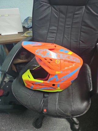 Casco Motocross Enduro Quad XL Naranja