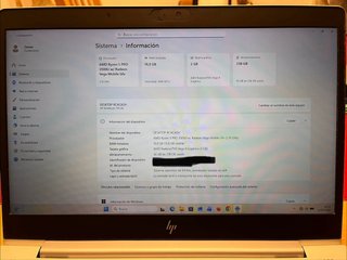 Portátil HP ÉliteBook 745 G6 32 RAM y 256 disco