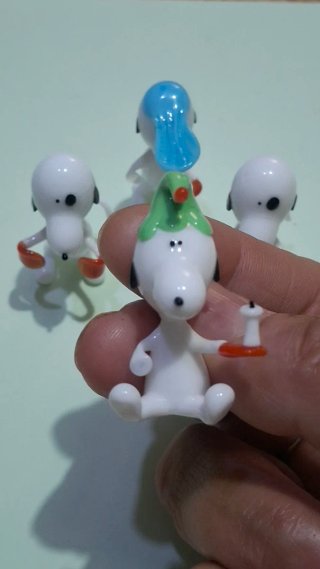 Lotto 5 Snoopy Vetro