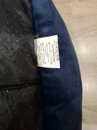 Cama para perro azul