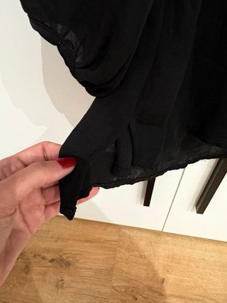 Blusa negra manga 3/4