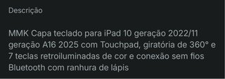 Teclado com luz - Prata e Branco