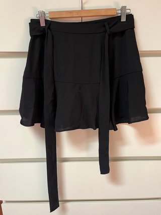 Falda pantalón negra talla única