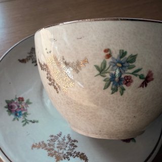 San Claudio 6 tazas de café y platos Antiguo 100