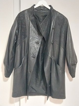 Abrigo Piel Vintage de Sastrería - Estilo Oversize