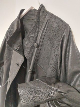 Abrigo Piel Vintage de Sastrería - Estilo Oversize