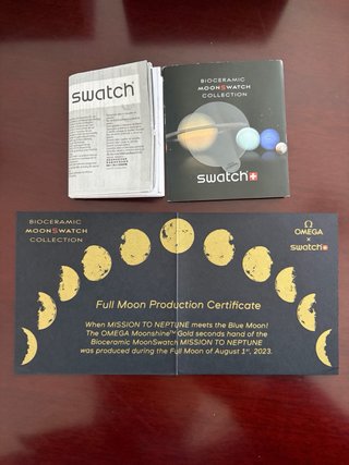 Swatch Mission to Neptune Moonshine Gold nuovo