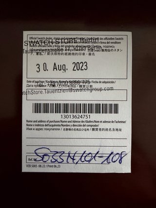 Swatch Mission to Neptune Moonshine Gold nuovo