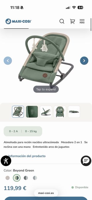 Mecedora Maxi Cosi Kori Verde