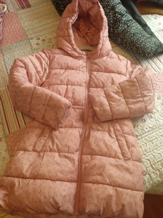 Abrigo rosa Mango talla 8/9 años