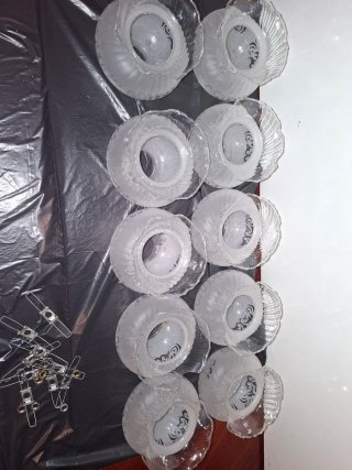 Tulipas de cristal para lámpara