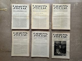 Revista CATALUNYA SOCIAL LOTE 1931-1936