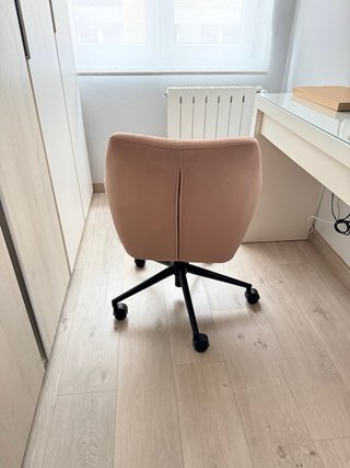 Silla escritorio terciopelo rosa Westwing