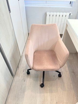 Silla escritorio terciopelo rosa Westwing