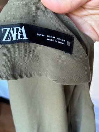 Chaqueta Zara verde militar/ khaqui