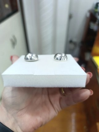 Precios rebajados  Pendientes Plata medias bolas