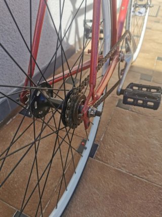 Bicicleta Fixie Retro Roja (Orbea 28")