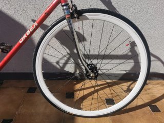 Bicicleta Fixie Retro Roja (Orbea 28")