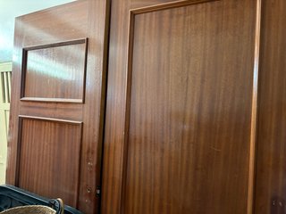 Puertas de madera 1 doble de salón  6 normales