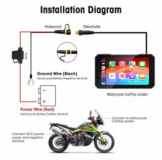 Pantalla GPS Moto CarPlay Android Auto