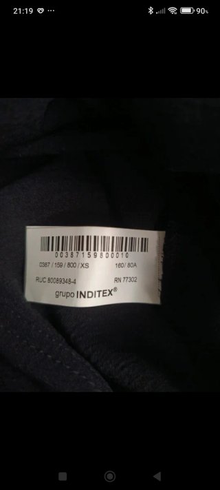 Vestido Zara largo botones dorados XS