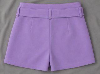 Falda pantalón con cinturón morada (Nueva) T.34