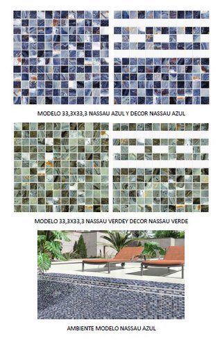 Revestimiento Piscina Azul Cerámica/Porcelana