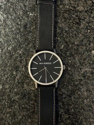 Reloj Roy Robson Negro y Plateado