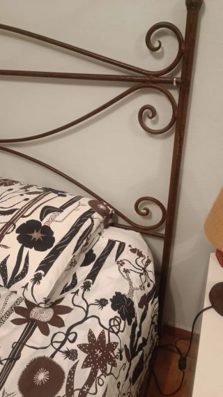 Cabecero de hierro forjado cama matrimonio