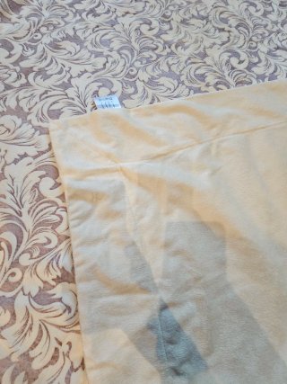 Manta Beige y Blanca