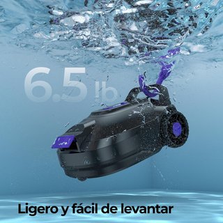 Robot Limpiafondos Piscina Doble Motor Batería