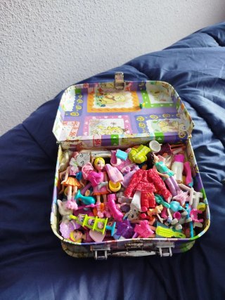 Juguetes: Coche Rosa y Casitas Polly Pocket