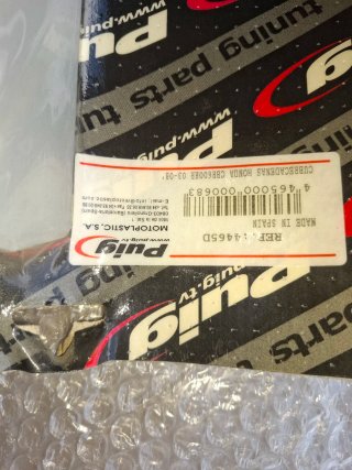 Cubrecadenas  Honda CBR600RR Plata