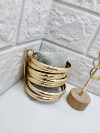 Conjunto Semanario y Pendientes Griegos goldfilled