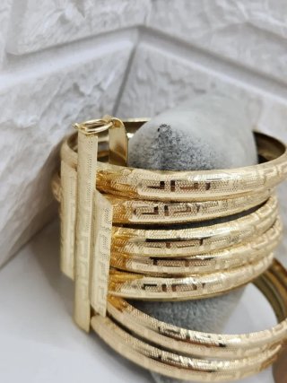Conjunto Semanario y Pendientes Griegos goldfilled