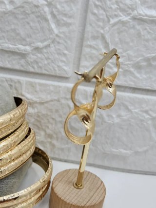 Conjunto Semanario y Pendientes Griegos goldfilled