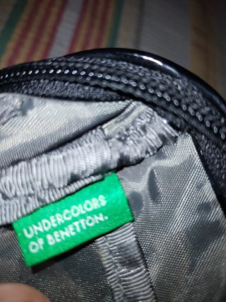 Bolsa Benetton Cinza Pequena