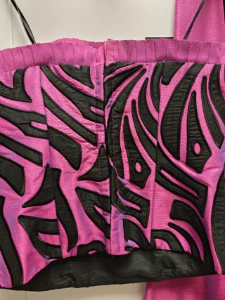 Conjunto fiesta top y falda estampado