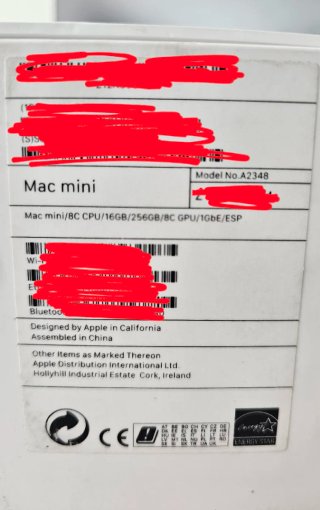 Mac mini M1 16GB RAM / 256GB SSD